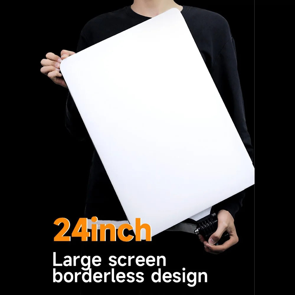 RL-28A 24 Inch Rectangle LED Panel Light Photography Lamp for Live Streaming Studio Product Shooting - EU Plug - 4