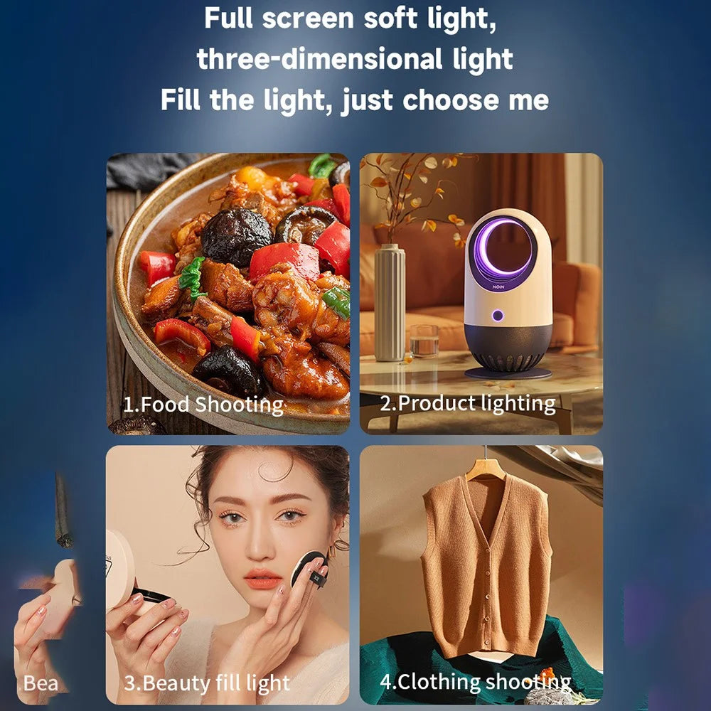 RL-28A 24 Inch Rectangle LED Panel Light Photography Lamp for Live Streaming Studio Product Shooting - EU Plug - 5
