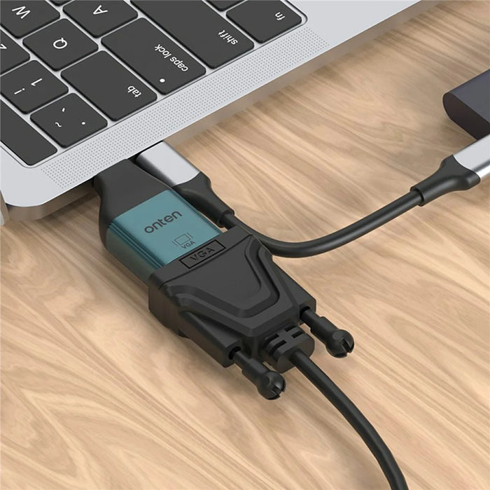 ONTEN UC105 Type-C to VGA Adapter 2K 60Hz Resolution Converter for Laptop Phone - 5