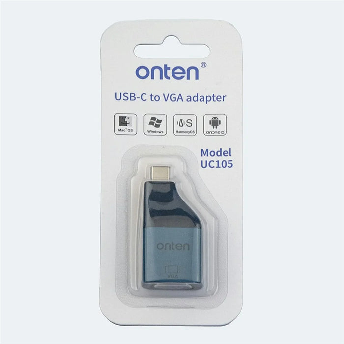 ONTEN UC105 Type-C to VGA Adapter 2K 60Hz Resolution Converter for Laptop Phone - 7