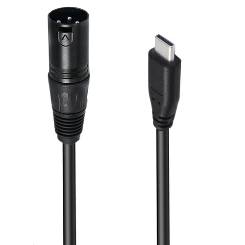 JUNSUNMAY 1m Type-C Male to Female XLR Microphone Audio Cable Adapter for Mobile Phone / Tablet / Laptop - 1