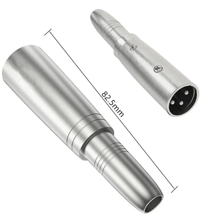 JUNSUNMAY 3-Pin XLR Male to 6.35mm Female Audio Adapter - 5
