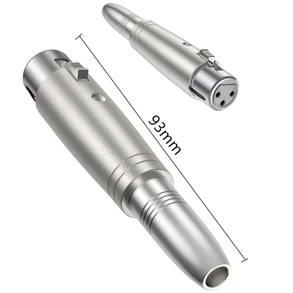 JUNSUNMAY XLR Female to Female 6.35mm TRS Audio Adapter Microphone Connector Audio Equipment Converter - 5