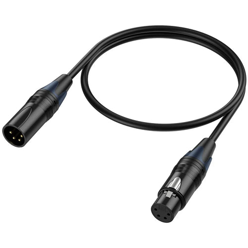 JUNSUNMAY 1.8m XLR Cable 4-Pin Male to Female Audio Adapter Extension Cord for Video Cameras / Stage Lights / Mixers - 1