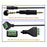 JUNSUNMAY Solder-Free 3.5mm Stereo Male to 3-Pole Terminal Audio Adapter Cable (Green) - 3