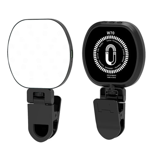 W70 Magnetic Pocket Light Mini LED Fill Light Rechargeable Selfie Light for Phone, Laptop, Tablet - 1