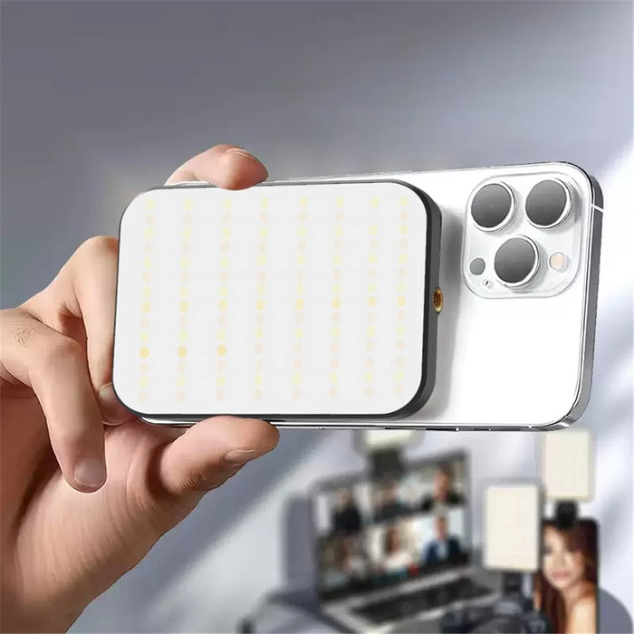 W80 Magnetic Pocket Light LED Fill Lamp Rechargeable 3 Color Modes Brightness Adjustable Selfie Light - 6