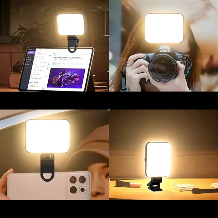 W80 Magnetic Pocket Light LED Fill Lamp Rechargeable 3 Color Modes Brightness Adjustable Selfie Light - 7