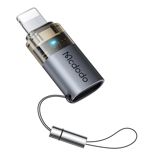 MCDODO OT-7630 MDD USB-C Female to iP Male Adapter with LED Light PD 36W Fast Charging Converter - 1