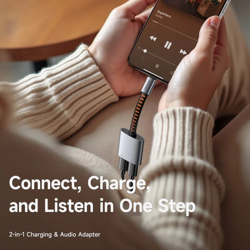 MCDODO CA-3370 MDD 2 in 1 Audio Adapter Cable USB-C to Dual USB-C Charging / Audio For Smartphones / Tablets - 2