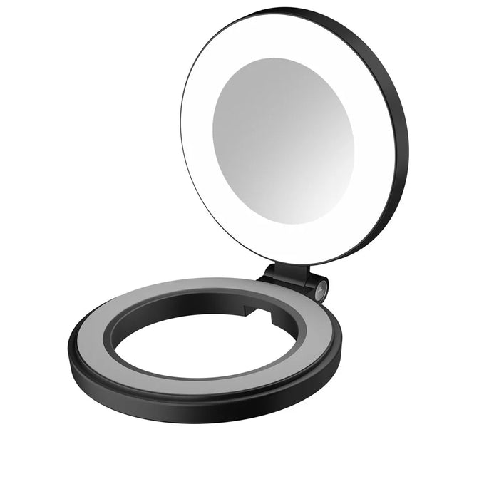 H22B Foldable Magnetic Phone Ring Light Dimmable Portable LED Fill Lamp for Photography / Makeup - Black - 4