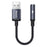YESIDO YAU46 15cm USB to 3.5mm Plug and Play Audio Adapter Cable Voice Call Support - 1