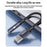 YESIDO YAU46 15cm USB to 3.5mm Plug and Play Audio Adapter Cable Voice Call Support - 5