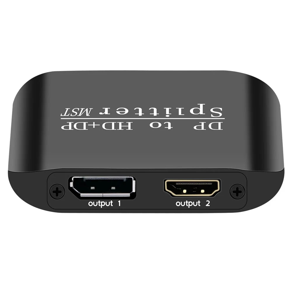 NK-W60 DP to HD+DP 4K 60Hz Splitter MST / SST Adapter for Dual Display / Mirror Display - 4