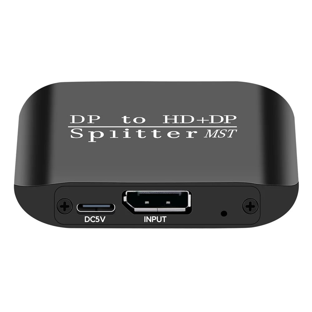 NK-W60 DP to HD+DP 4K 60Hz Splitter MST / SST Adapter for Dual Display / Mirror Display - 5