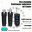 K1 Wired to Wireless Microphone Converter for Handheld Dynamic Mic, 2 Transmitter + 1 Receiver - 2