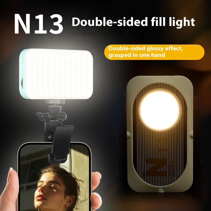 N13 Pocket Light Three Color Temperature Adjustable LED Photography Lighting - Black - 2