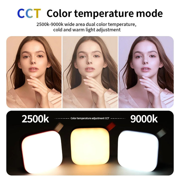 N21 Pocket Light Tri-Color LED Panel 66 LEDs Photography Lighting for Live Streaming / Vlogging - Black - 3