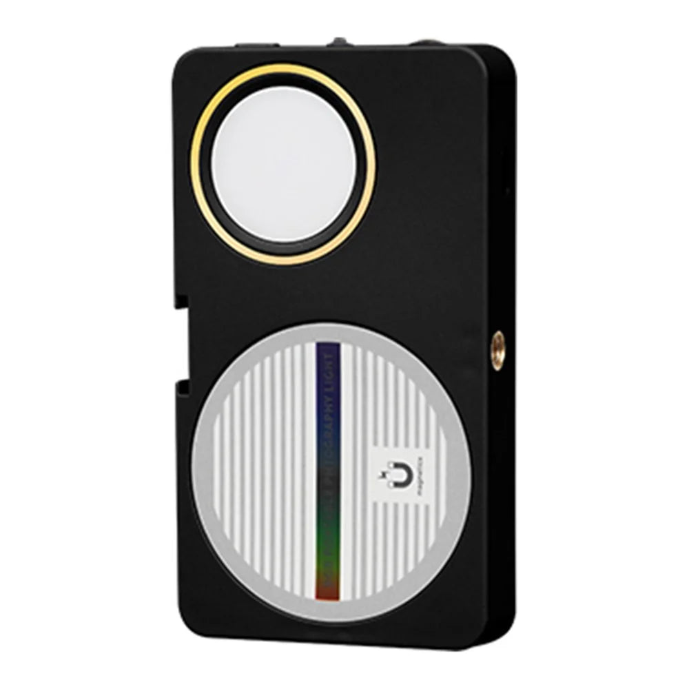 N19 Tri-Color Pocket Light Portable Magnetic LED Lamp Photography Fill Light 2800-9000K - Black - 1