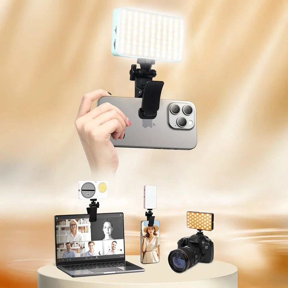 N19 Tri-Color Pocket Light Portable Magnetic LED Lamp Photography Fill Light 2800-9000K - Black - 6