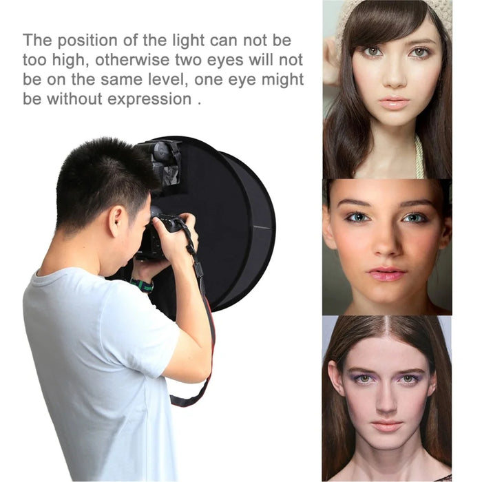PULUZ PU5145 45cm Foldable Ring Shape Softbox Macro Photography Flash Light Diffuser - 7
