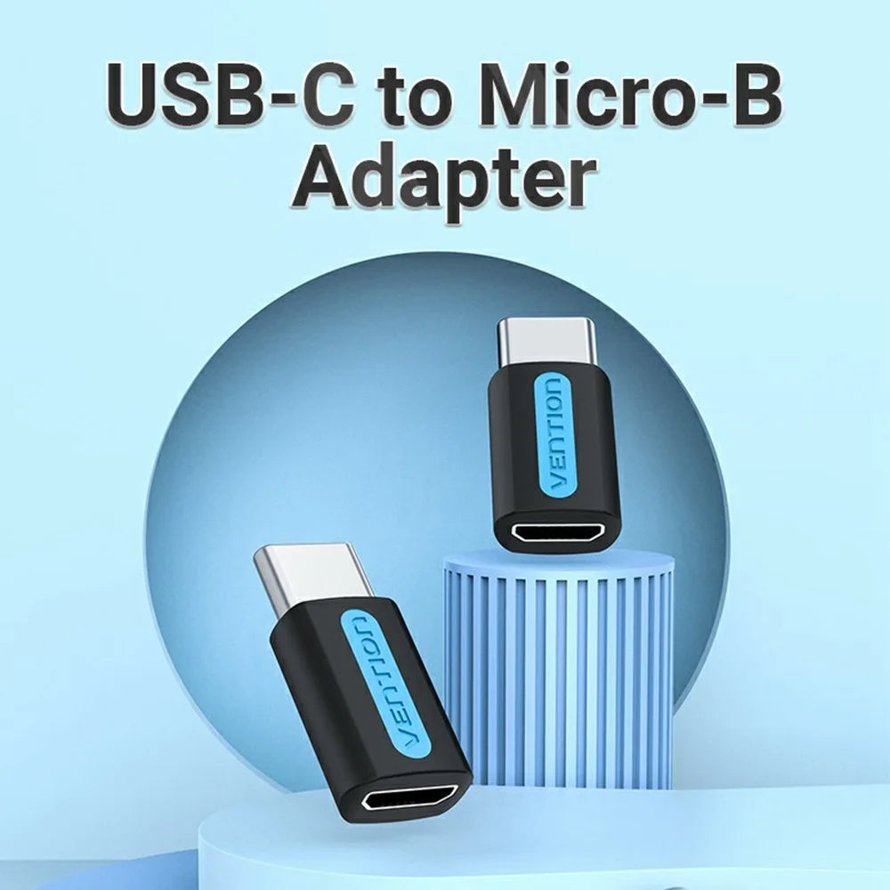 VENTION CDX Series USB 2.0 Type-C Male to Micro-B Female Adapter Mini OTG Converter - 2