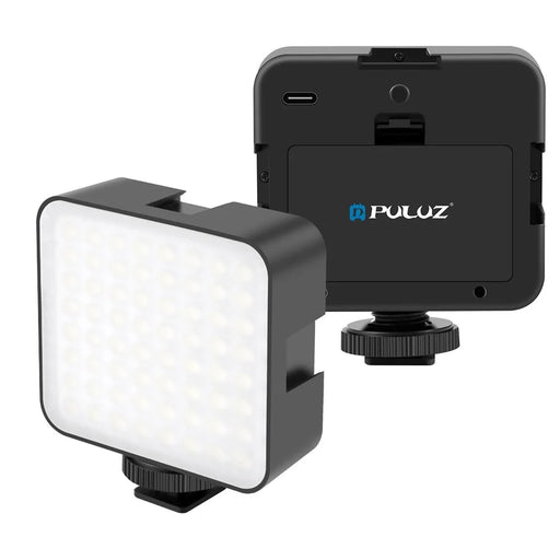 PULUZ PU529B 3W 49 LEDs Fill Light 6500K 800 Lumens One Touch Dimming Photography Lamp with Cold Shoe Mount - 1