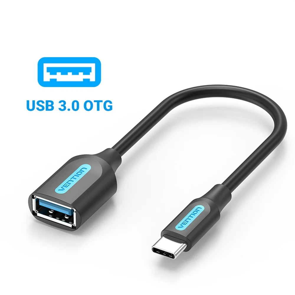 VENTION CCV Series 0.15m Type C Male to USB A Female Adapter OTG 5Gbps Data Transfer Cable - 2