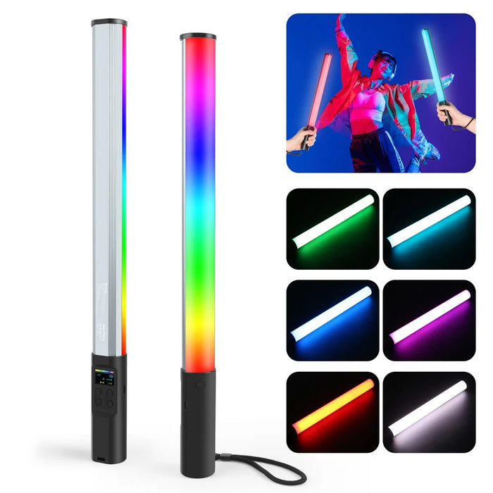 PULUZ PU4140 132 LEDs Handheld RGB Light Stick High CRI 2500K-9000K Full Color Photography Fill Lamp - 1