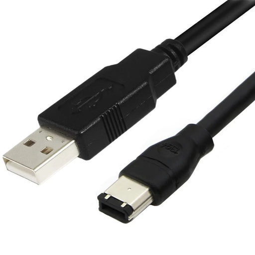 ERE For Audio Equipment USB to FireWire 1394 Adapter 6-Pin Male to USB-A Male Converter Cable - 1.8m - 1