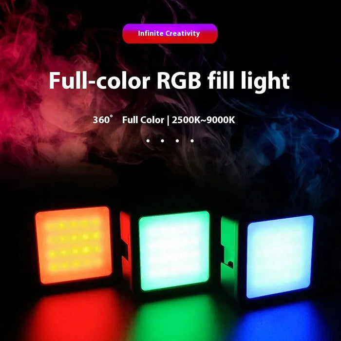 N69 Portable LED Video Light Stepless Dimming Mini RGB Photography Lamp for Vlog / Phone Shooting - 2