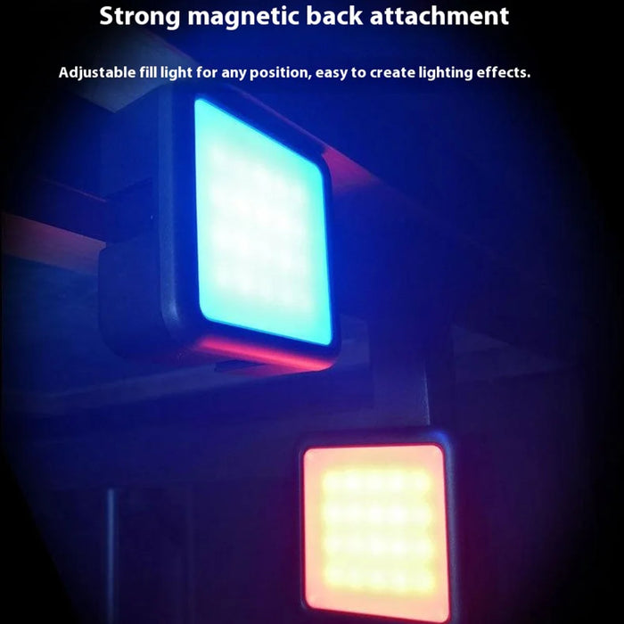N69 Portable LED Video Light Stepless Dimming Mini RGB Photography Lamp for Vlog / Phone Shooting - 3