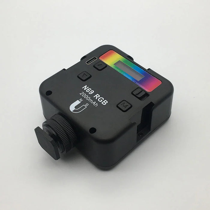N69 Portable LED Video Light Stepless Dimming Mini RGB Photography Lamp for Vlog / Phone Shooting - 7