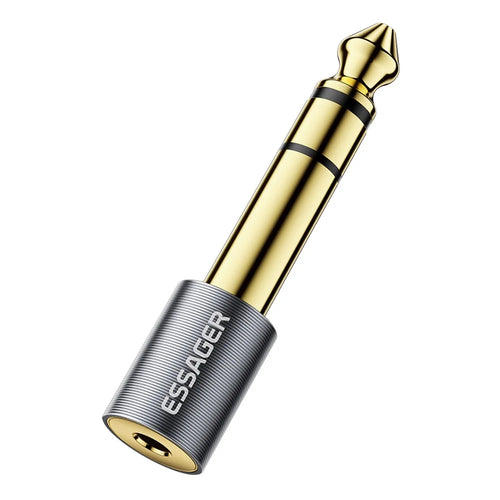ESSAGER Audio Adapter 3.5mm Male to 6.5mm Female HiFi Sound Portable Gold Plated Connector - 1