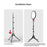 44cm Ring Light 3 Color Temperature Photography Lamp with Extendable Floor Stand for Live Streaming, EU Plug - Black - 5