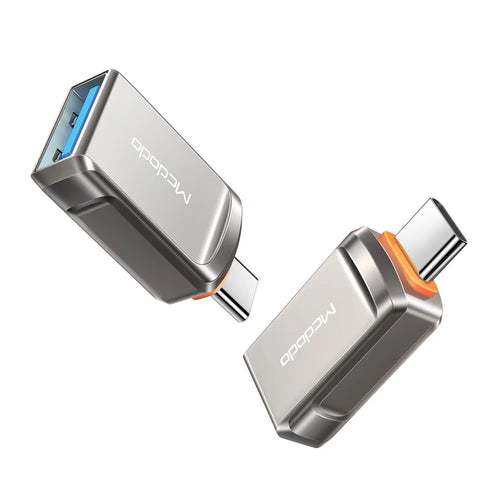 MCDODO OT-8730 USB-A 3.0 to Type-C Mini OTG Adapter - Gun Color - 1