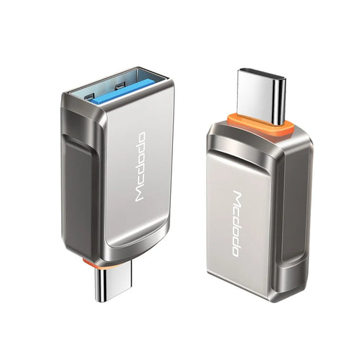 MCDODO OT-8730 USB-A 3.0 to Type-C Mini OTG Adapter - Gun Color - 2