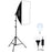 PULUZ PU5070 50x70cm Softbox Lighting Kit 30W E27 LED Studio Light Bulb with Adjustable Light Stand - EU Plug - 1
