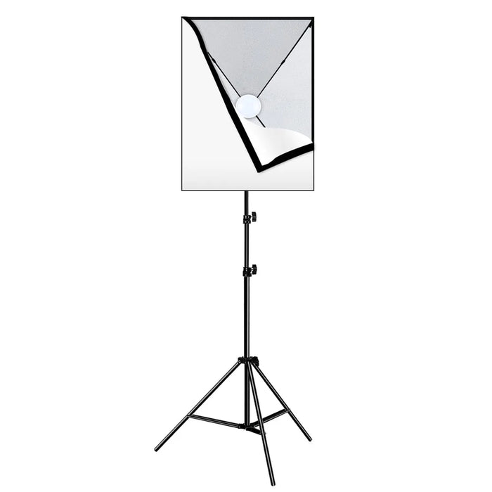 PULUZ PU5070 50x70cm Softbox Lighting Kit 30W E27 LED Studio Light Bulb with Adjustable Light Stand - EU Plug - 2