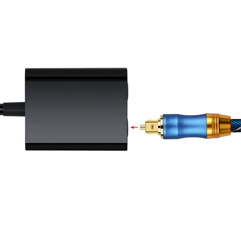 15cm Digital SPDIF Optical Audio Splitter 1 Input 2 Output 2 Way Toslink Splitter Adapter Cable Hub for CD DVD - 5