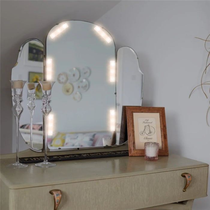 Hand Induction Dimmable LED Makeup Mirror Light Strip USB Powered Cosmetic Mirror Lamp - 6 LED Strips - 5