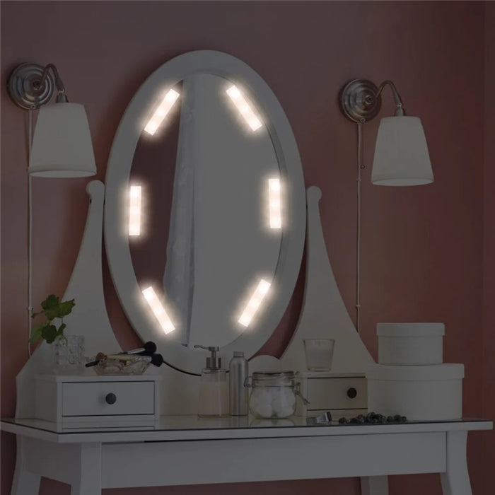 Touch Control Dimmable LED Makeup Mirror Light Strip USB Powered Vanity Table Lamp - 10 LED Strips - 5