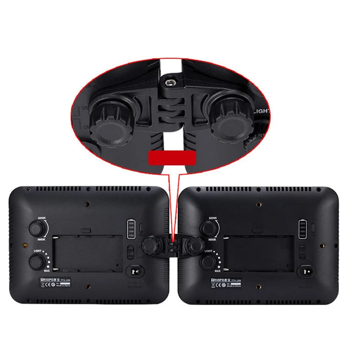 TRIOPO TTV-204 Bi-color Panel Mini LED Light Adjustable Panel Portable Shooting Light - 4