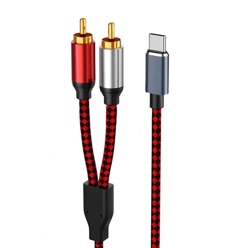 0.5m USB Type-C to 2 RCA Male Audio Cable for Mobile Phone Tablet Connection to Speaker/Amplifier - 1