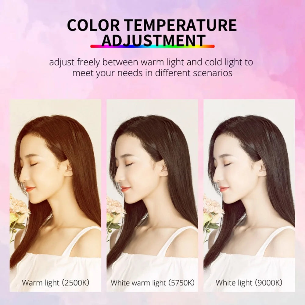 YELANGU RGB64 Portable RGB LED Camera Video Light Mini Rechargeable Photography Lighting - 2
