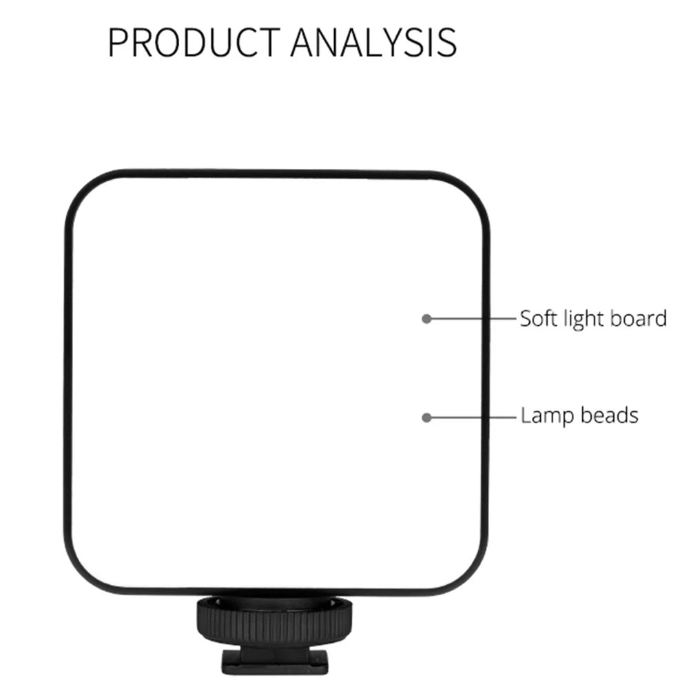 YELANGU RGB64 Portable RGB LED Camera Video Light Mini Rechargeable Photography Lighting - 5