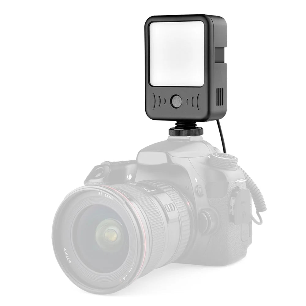 YELANGU LED02 Portable RGB LED Camera Video Light Voice Recorder Mini Rechargeable Photography Lighting - 1