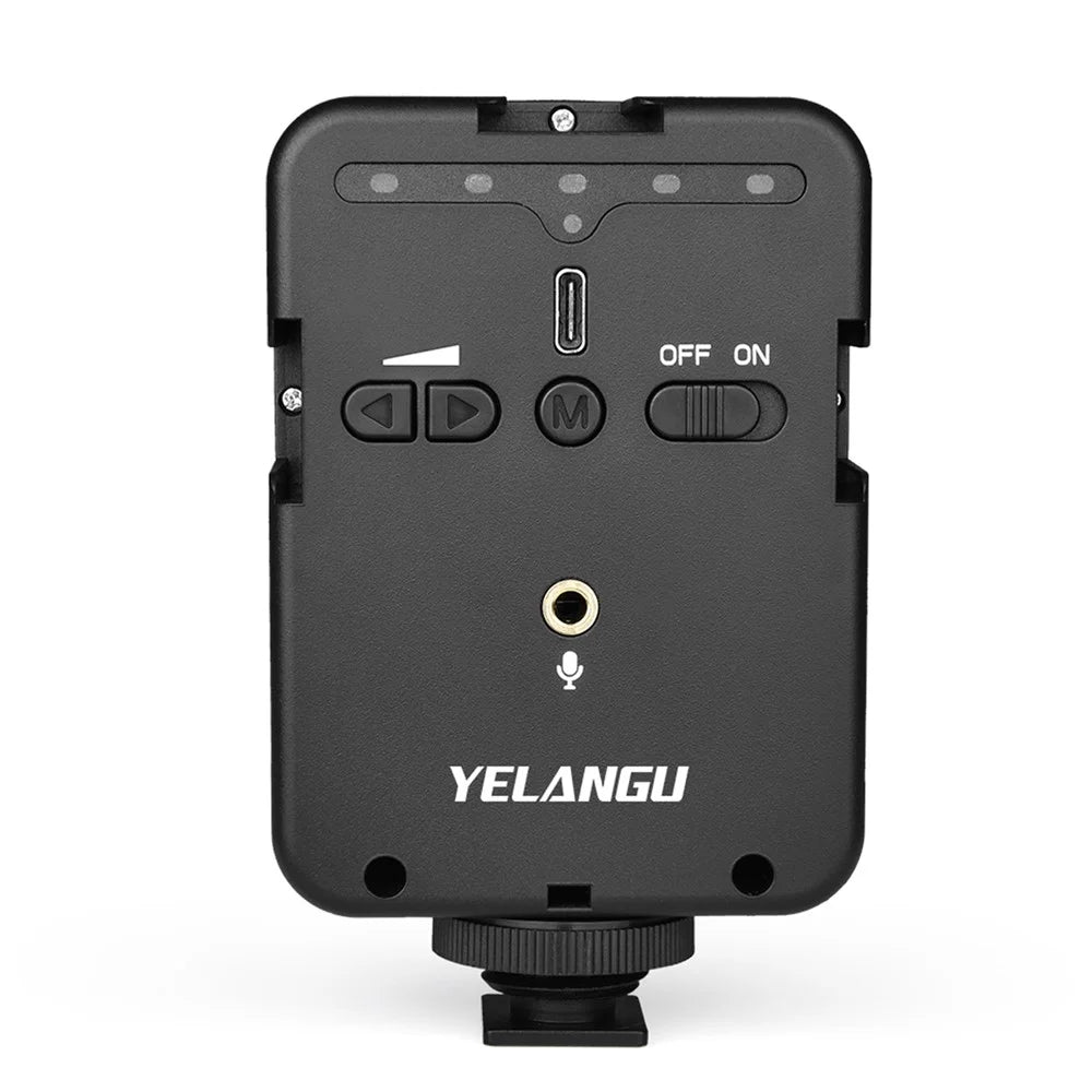 YELANGU LED02 Portable RGB LED Camera Video Light Voice Recorder Mini Rechargeable Photography Lighting - 2