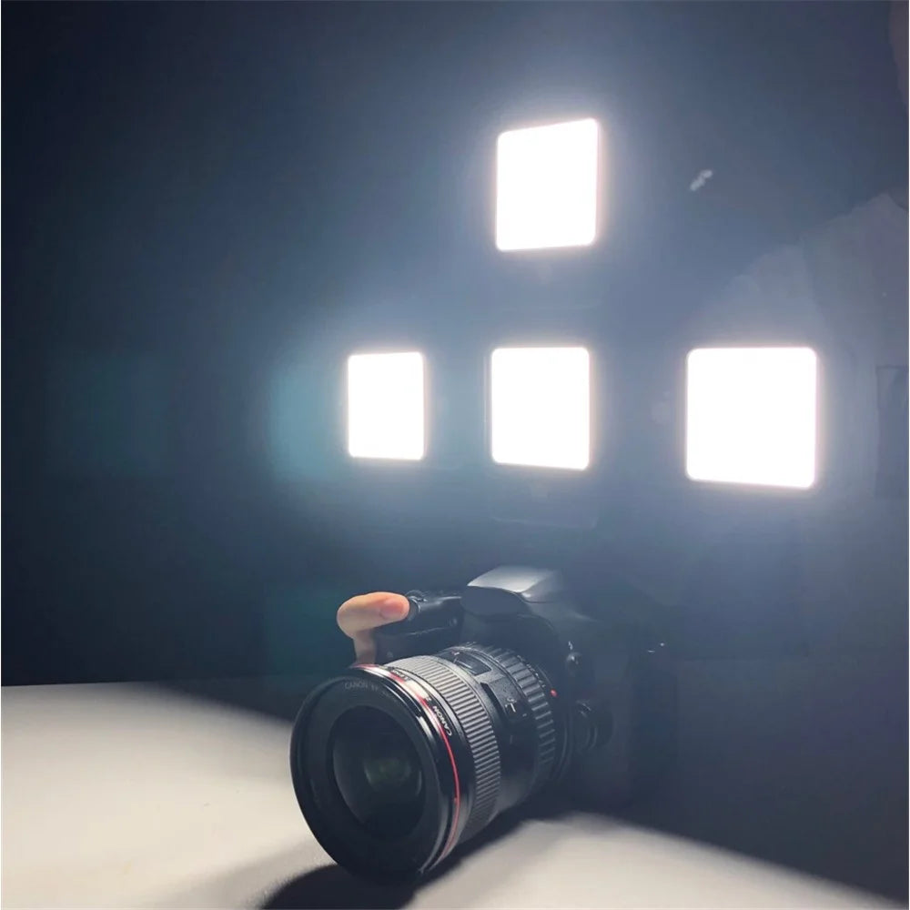 YELANGU LED02 Portable RGB LED Camera Video Light Voice Recorder Mini Rechargeable Photography Lighting - 5