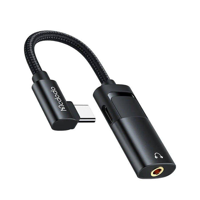 MCDODO CA-1880 MDD Type-C Male to Type-C+3.5mm Female Headphone Audio Connector Charging Adapter Cable - 1